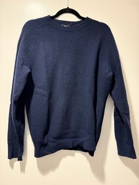 Theory Navy Crewneck Sweater
